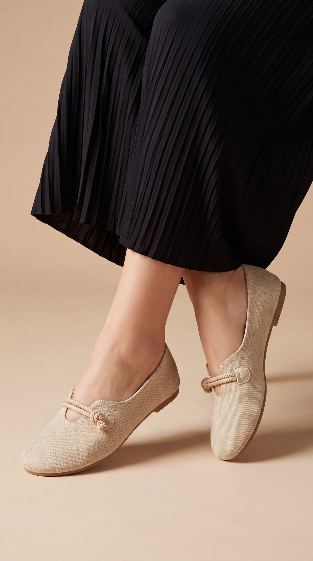 Mocassini Elegance con laccetto annodato e punta larga